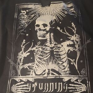 SHEIN Black Skeleton Graphic Tee